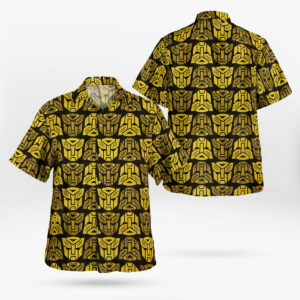 Transformers Optimus Prime Golden Hawaiian Shirt