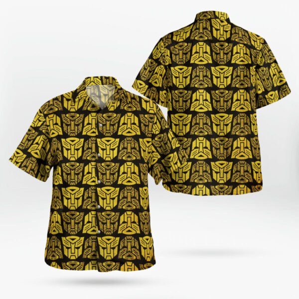 Transformers Optimus Prime Golden Hawaiian Shirt