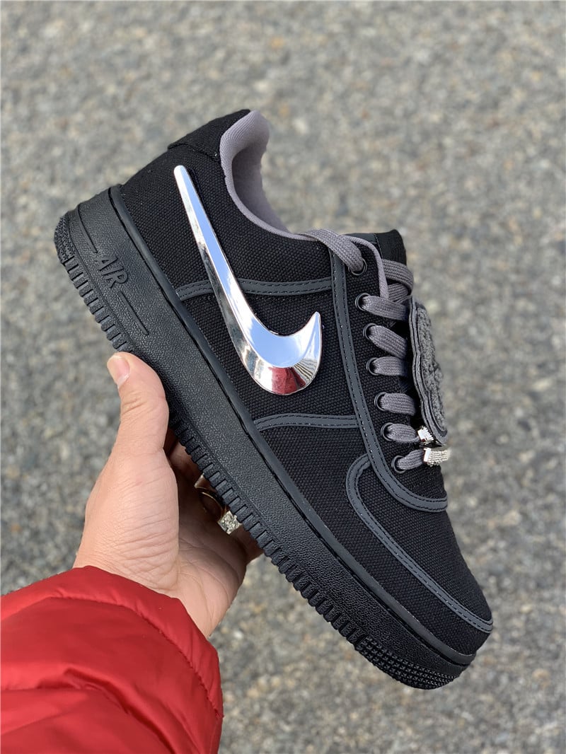 Travis Scott x Nike Air Force 1 Low Black For Sale