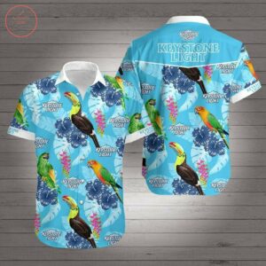 Tropical Parrot Keystone Light Hawaiian Shirt