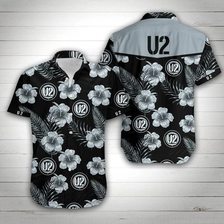 U2 Band Flower Hawaiian Shirt Summer Beach Outfit