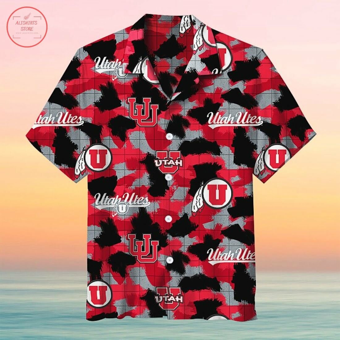 University Of Utah Fat Quarter Hawaiian Shirt