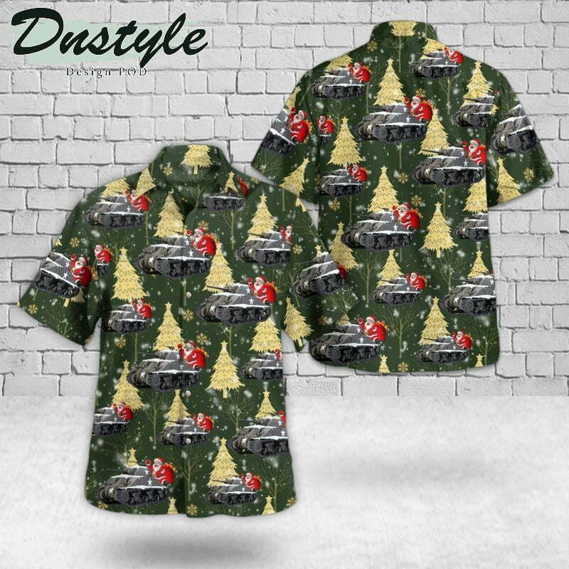 Us Army M4 Sherman Hawaiian Shirt