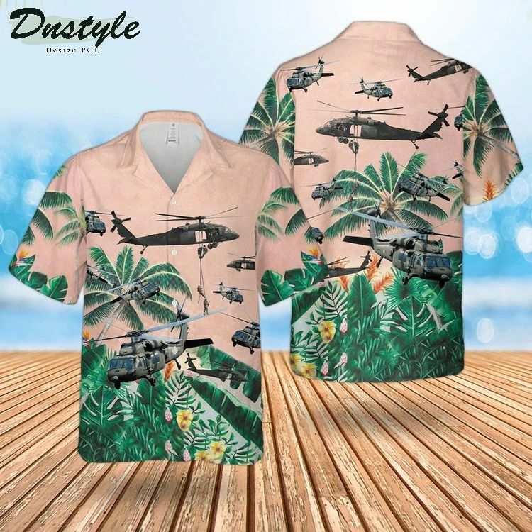 Us Army Sikorsky Uh60 Black Hawk Hawaiian Shirt