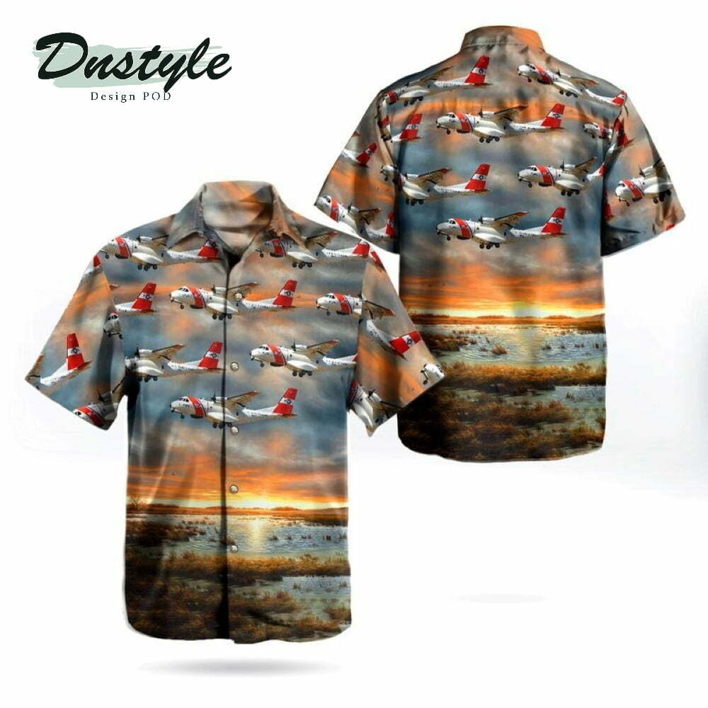 Us Coast Guard Casa/Iptn Hc144A Ocean Sentry Cn235M300 Hawaiian Shirt