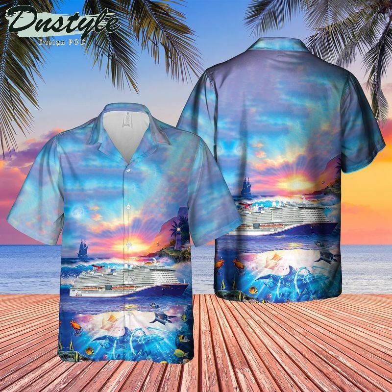 Us Cruise Mardi Gras Ocean Life Hawaiian Shirt