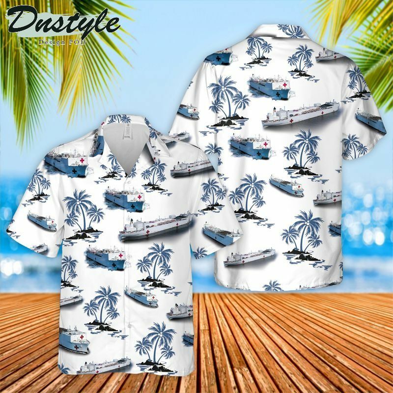 Us Navy Hospital Ship Hawaiian Shirt