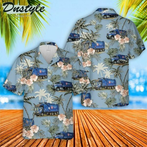 Us Waste Collector Garbage Trucks 2 Hawaiian Shirt