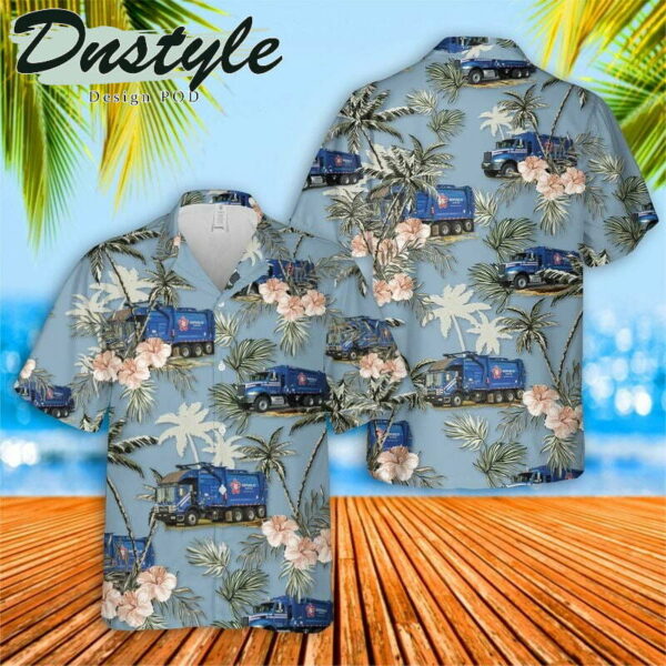 Us Waste Collector Garbage Trucks 2 Hawaiian Shirt