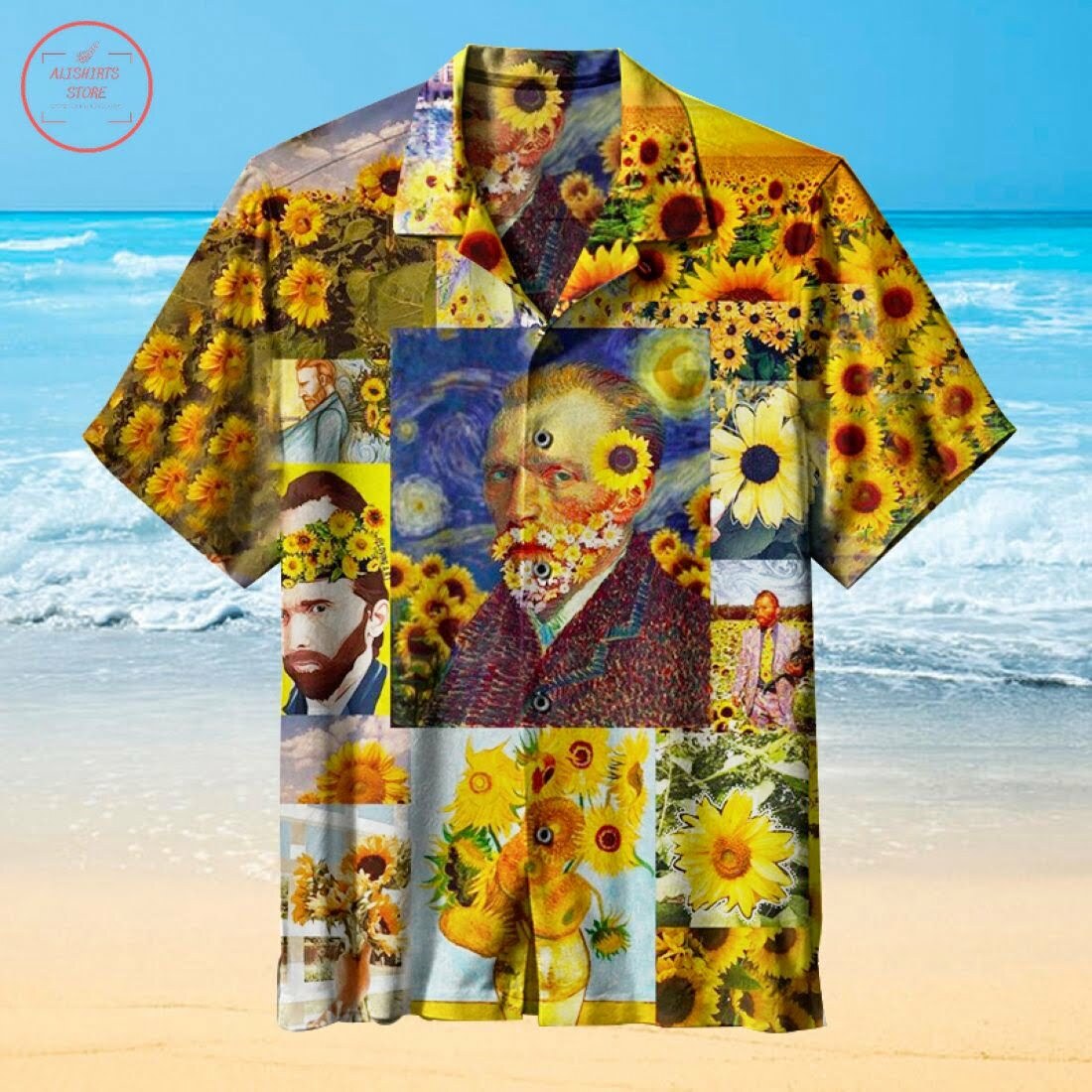 Van Gogh Suower S Hawaiian Shirt Beach Summer Outfit