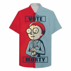 Vote Morty Smith Hawaiian Shirt Outfit Beach Summer