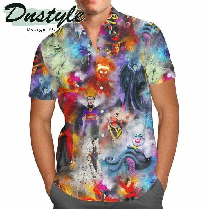 Watercolor Villains Hawaiian Shirt