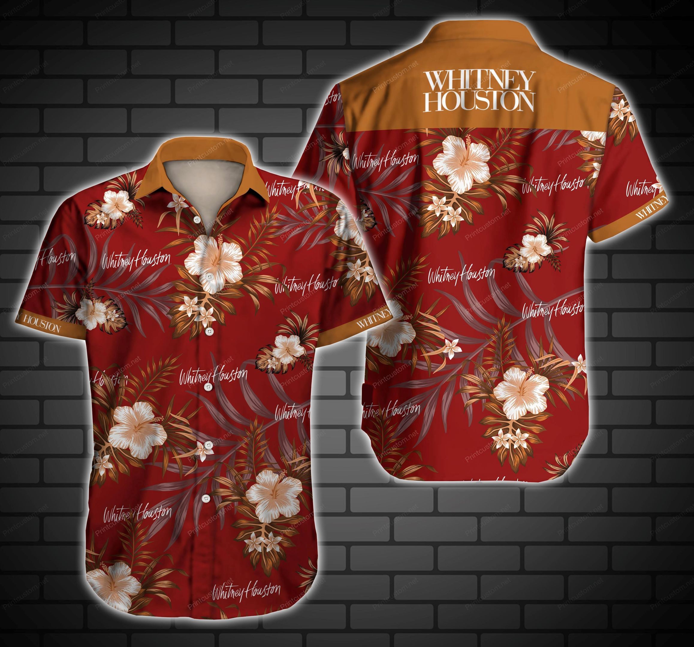 Whitney Houston Hawaiian Shirt Summer Outfit Beach