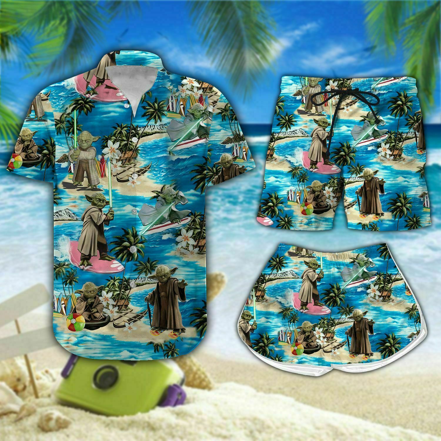 Yoda Starwars Hawaiian Shirt Summer Outfit Beach