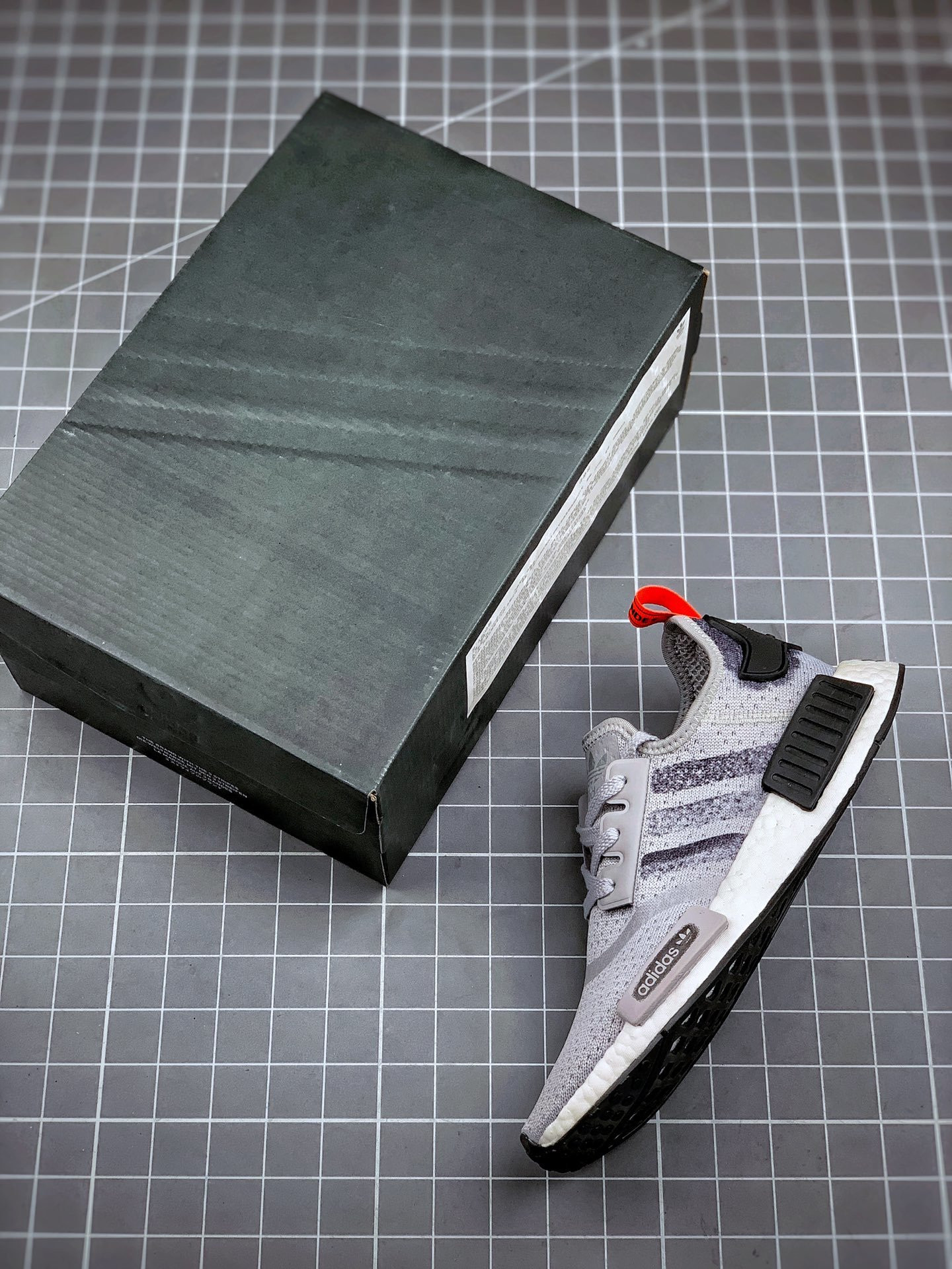 Adidas NMD R1 Stencil Pack Grey Core Black For Sale