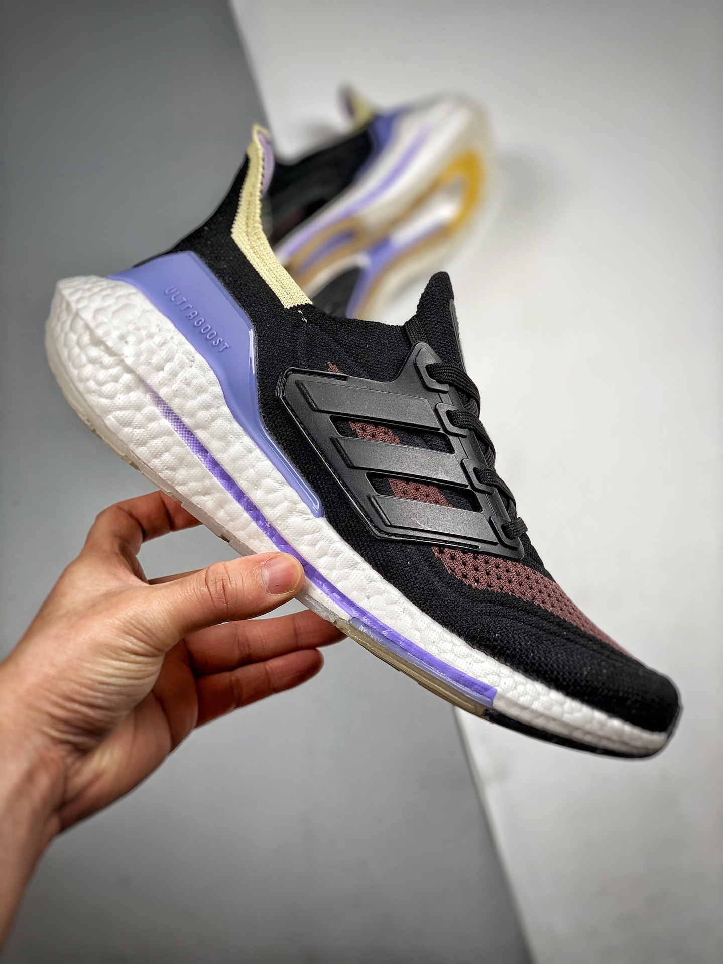 Adidas Ultra Boost 21 Black Violet Tone For Sale