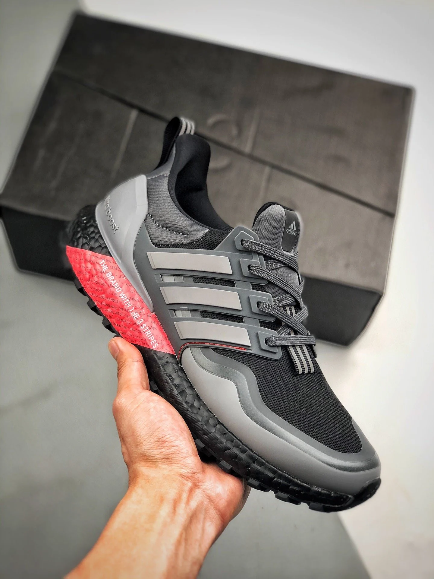 Adidas Ultra Boost All Terrain Black Shock Red EG8098 For Sale