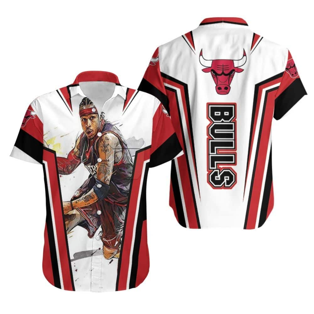 Allen Iverson Chicago Bulls NBA Hawaiian Shirt SC