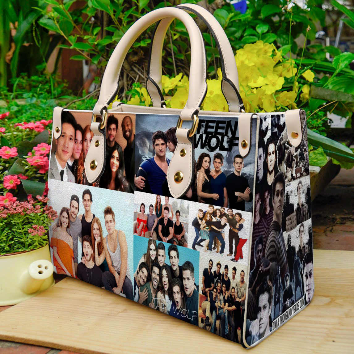 Teen Wolf Lover Women Leather Hand Bag