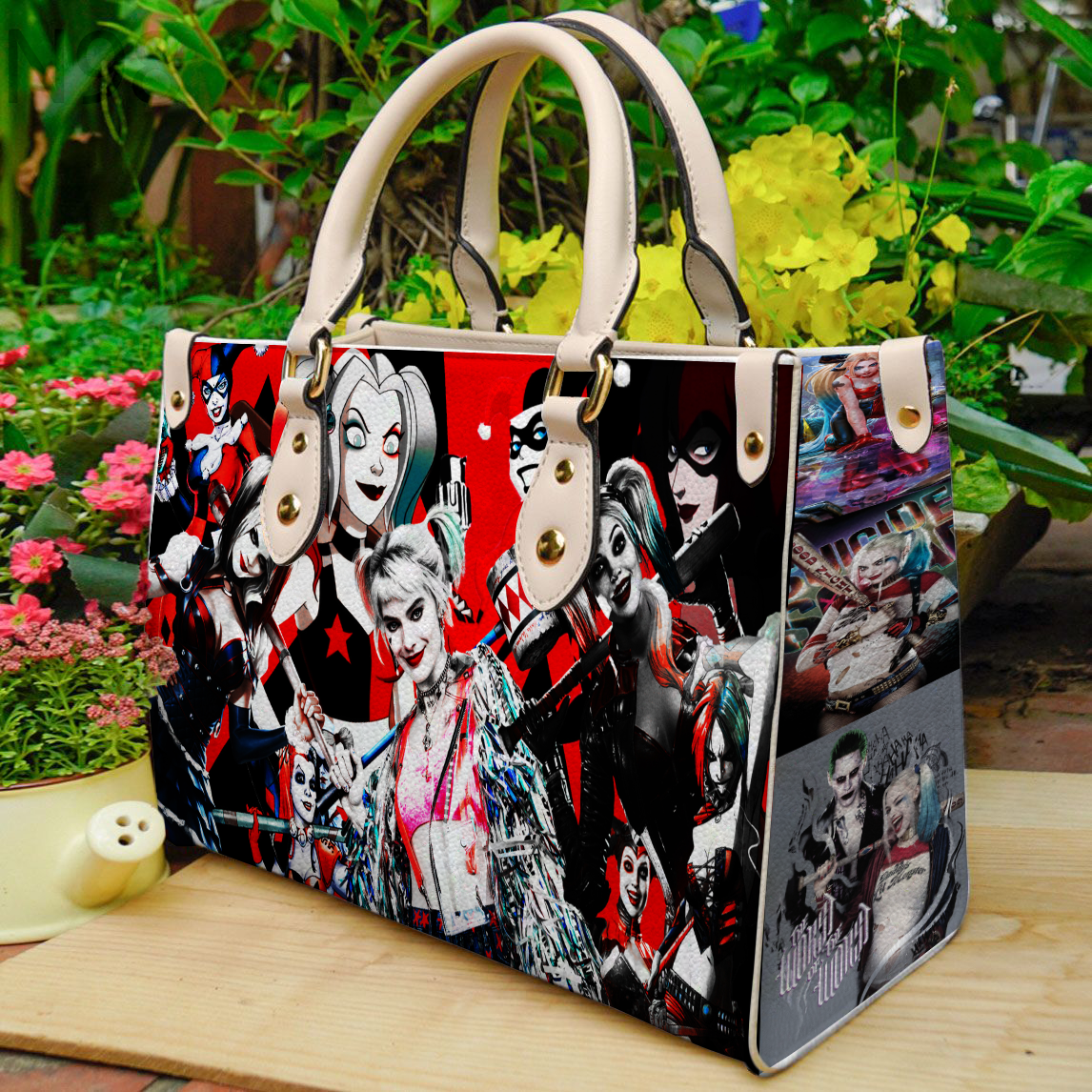 Harley Quinn Women Leather Hand Bag