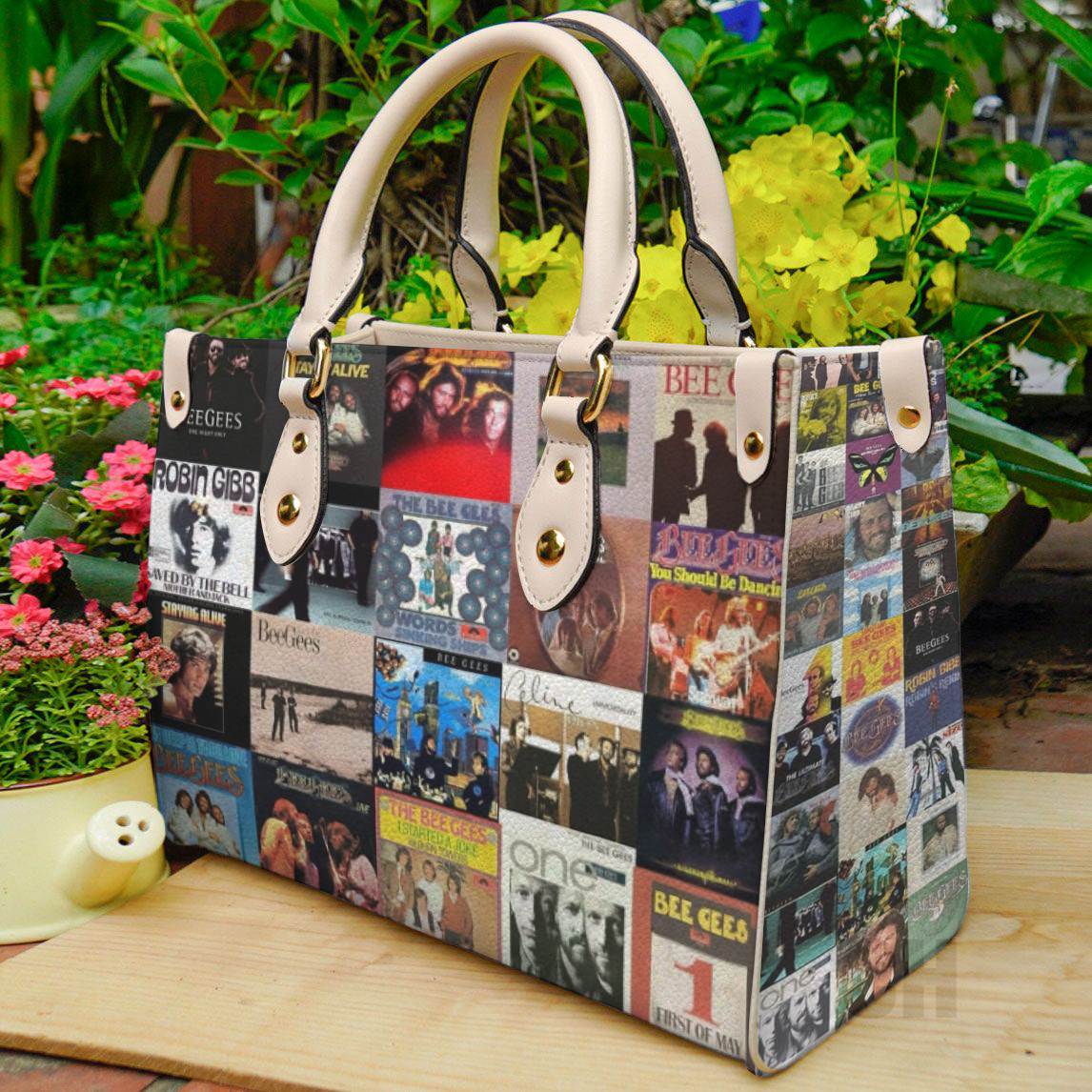 Bee Gees Women Leather Hand Bag