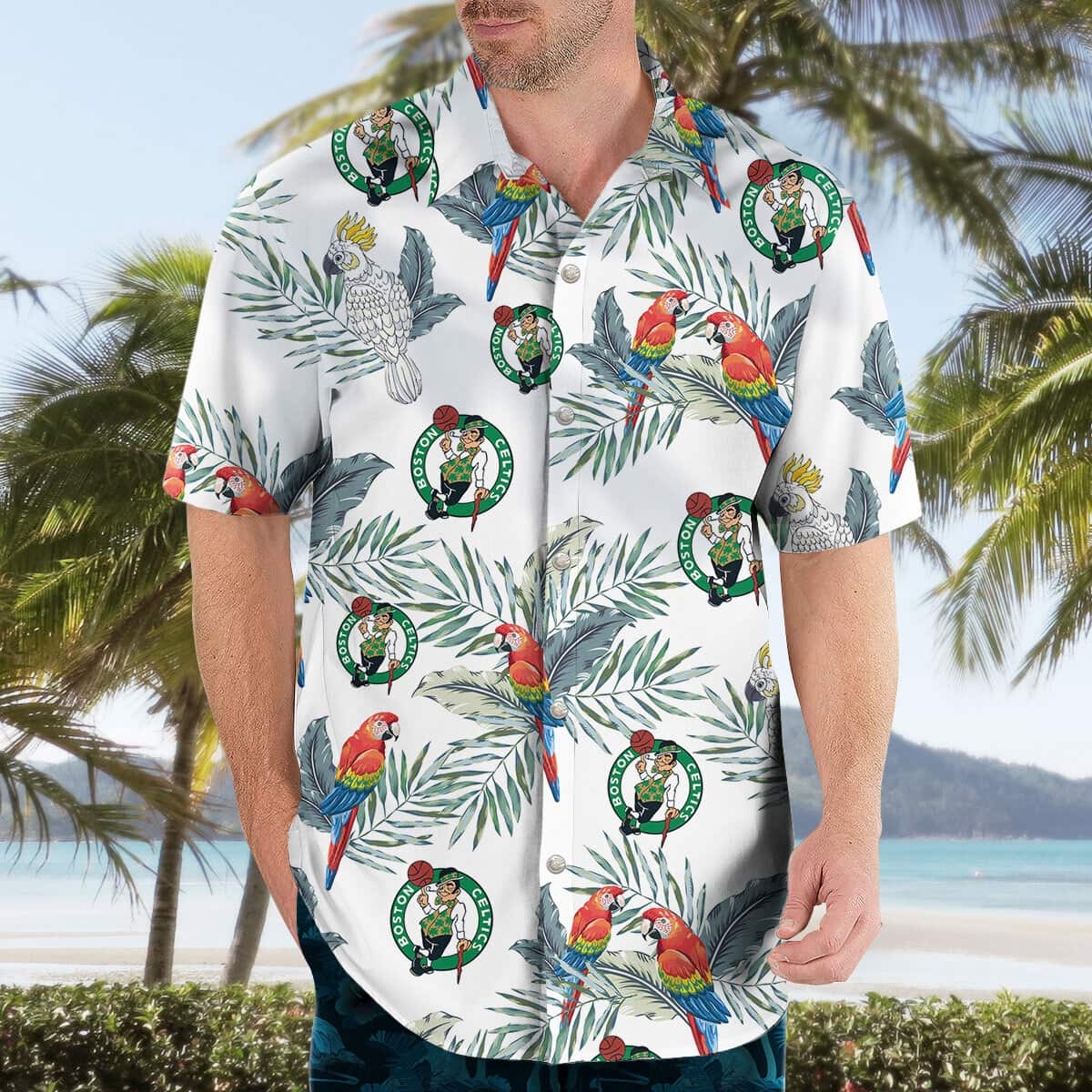 Boston Celtics Birthday Hawaiian Shirt NV