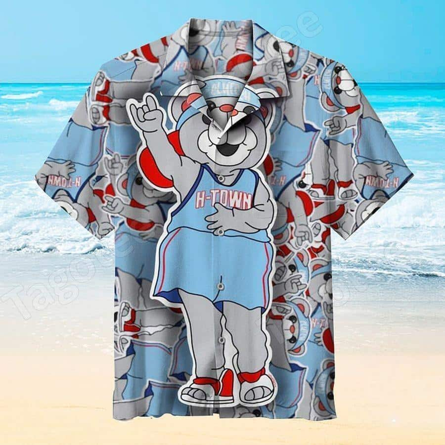 Cute Clutch Mascot Houston Rockets Hawaiian Shirt ZJ