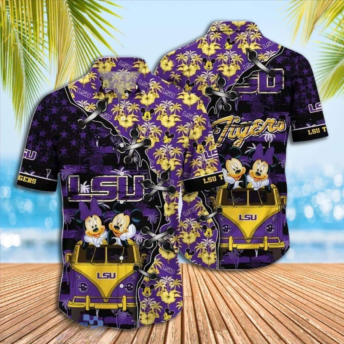 Disney Mickey Mouse Lsu Tigers Best Hawaiian Shirt SL