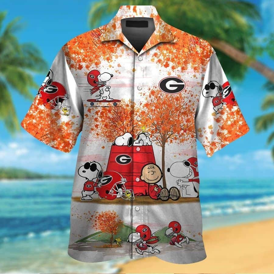 Funny Snoopy Georgia Bulldogs Uga Hawaiian Shirt JM