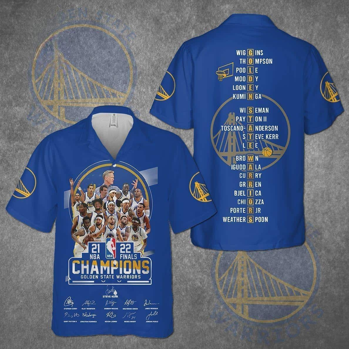 Golden State Warriors Champions Best Basketball Hawaiian Shirt XI