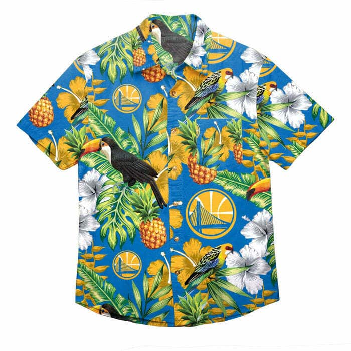 Golden State Warriors Tropical Plant Hawaiian Shirt YZ