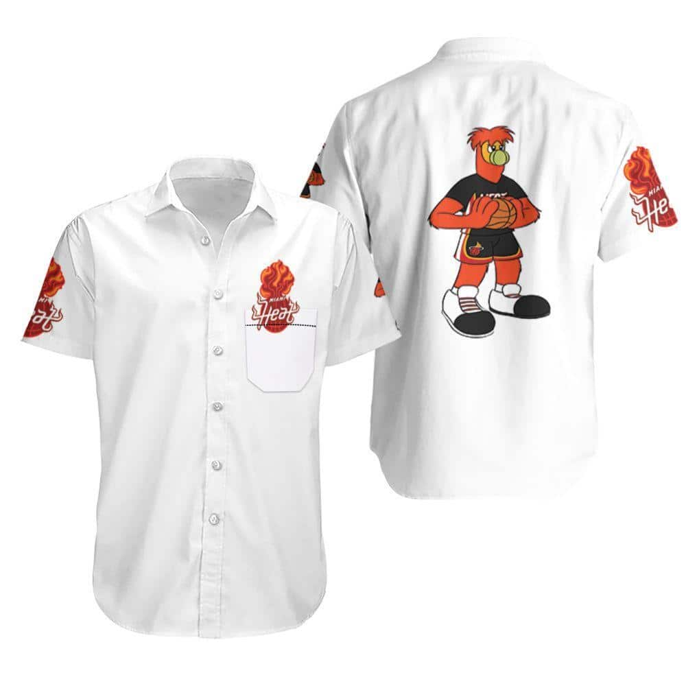 Mascot Miami Heat Best Basketball Hawaiian Shirt TD