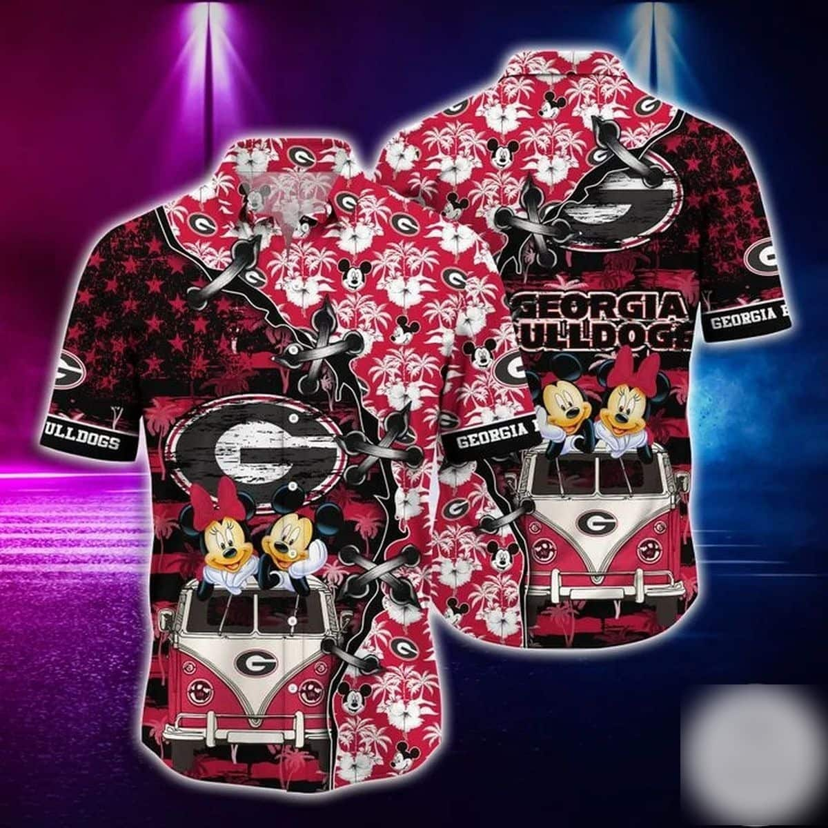 Mickey Mouse Georgia Bulldogs Uga Disney Hawaiian Shirt DK