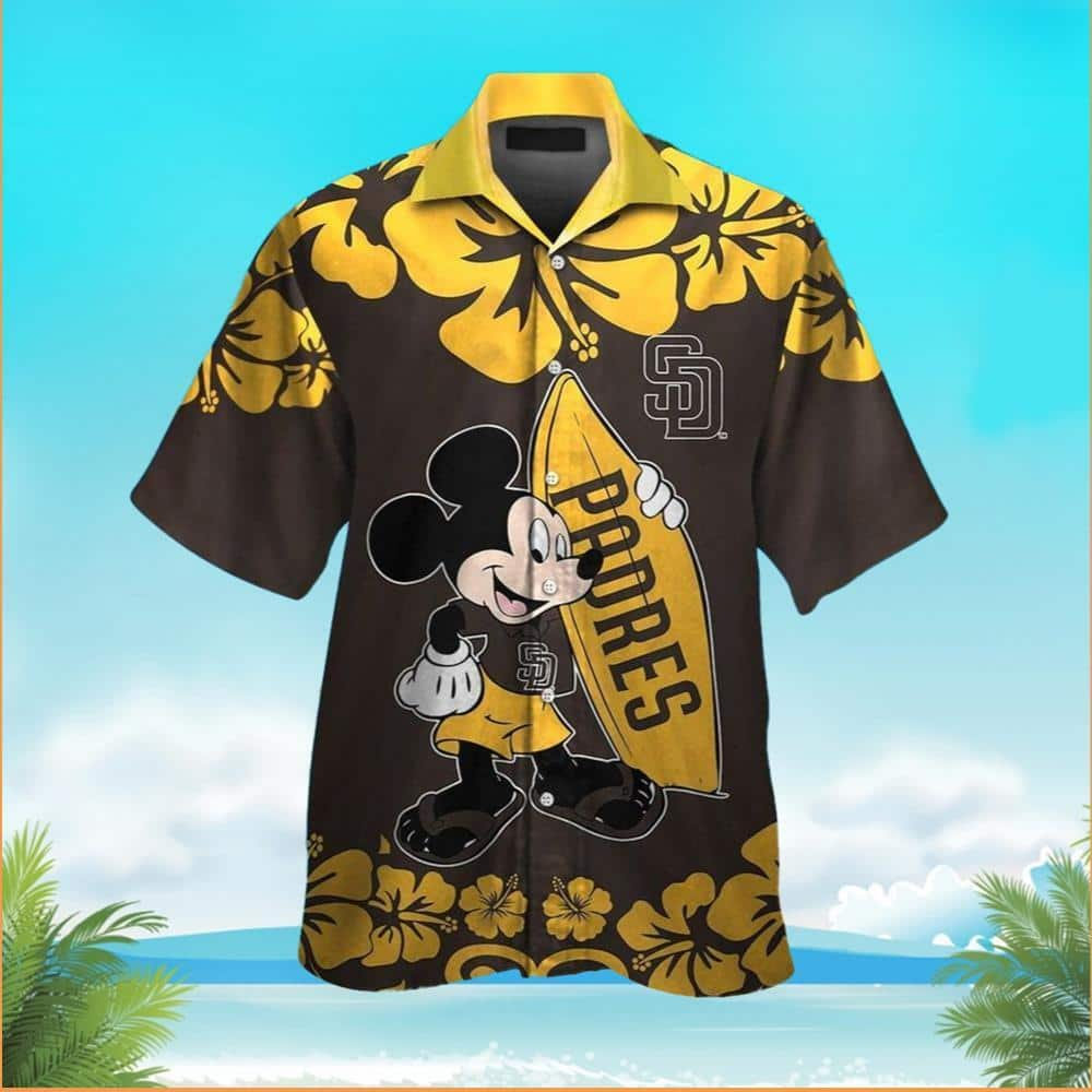 Mickey Mouse San Diego Padres Cool Baseball Hawaiian Shirt CF