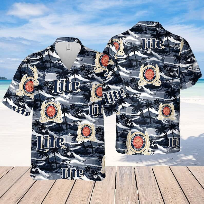 Miller Lite Beer Vintage Hawaiian Shirt FI