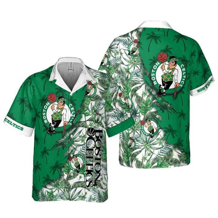 NBA Boston Celtics Tropical Flowers Hawaiian Shirt JK