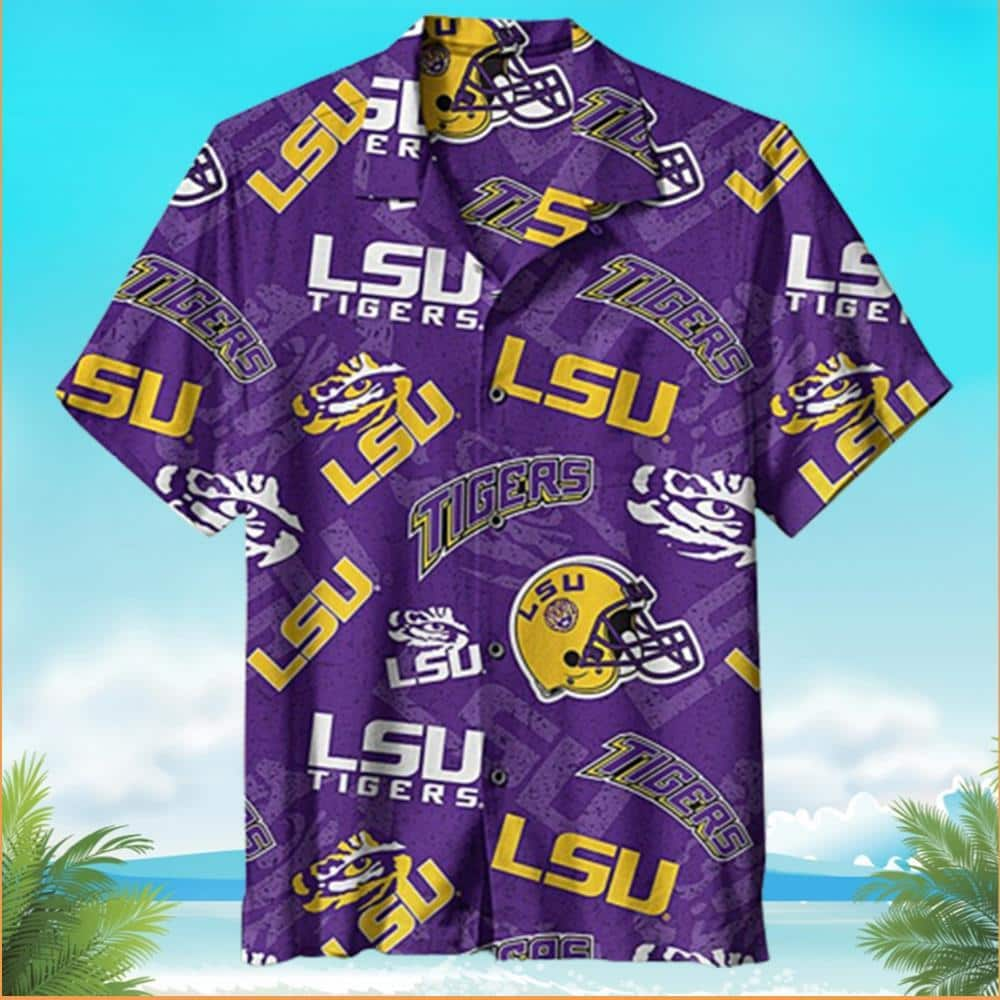 NCAA Lsu Tigers Football Players Hawaiian Shirt BX