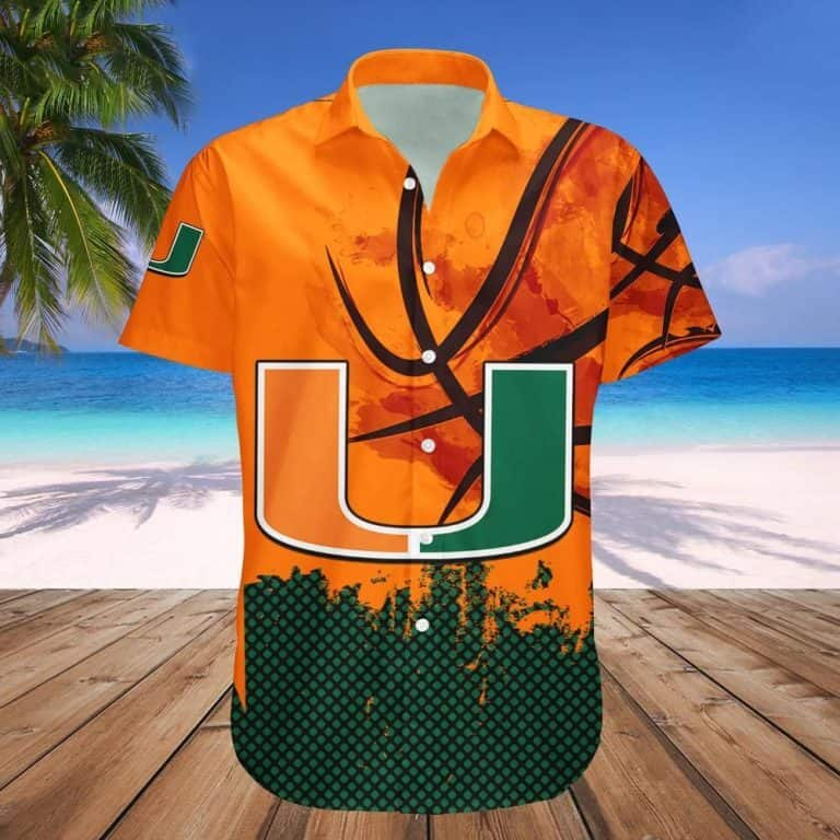 NCAA Miami Hurricanes Football BoyHawaiian Shirt WX