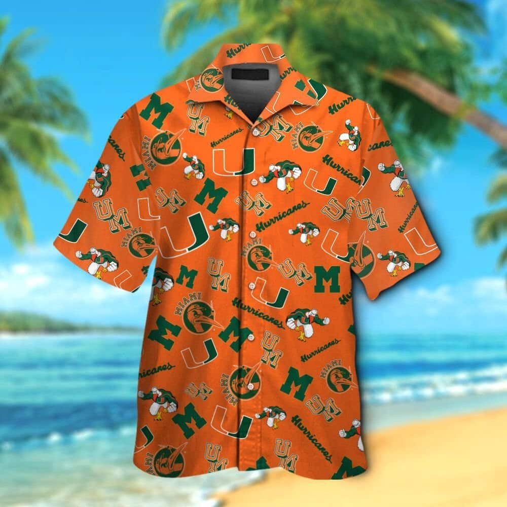 NCAA Miami Hurricanes Practical Hawaiian Shirt NZ