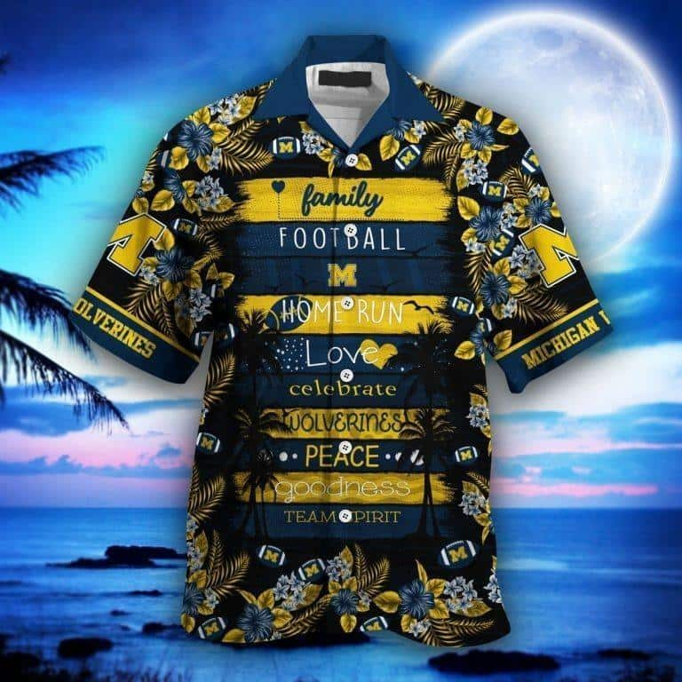 NCAA Michigan Wolverines College Football Hawaiian Shirt JH