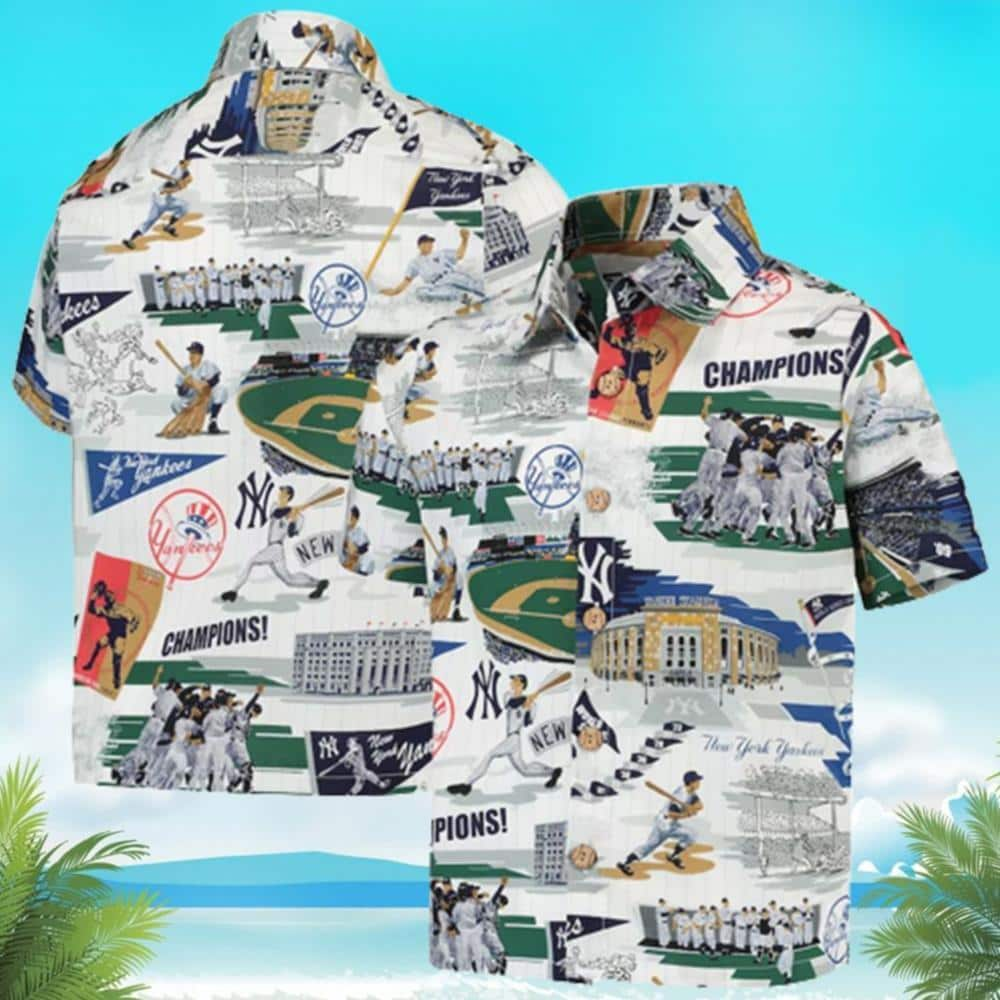 New York Yankees Fathers Day Baseball Hawaiian Shirt TY