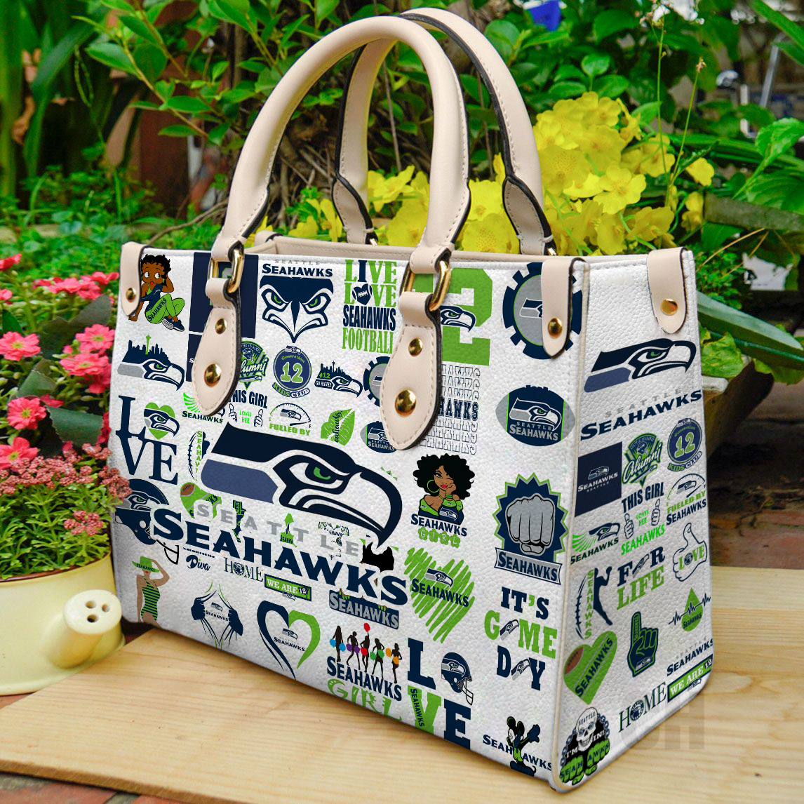 Seattle Seahawks Lover s Bag Women Leather Hand Bag