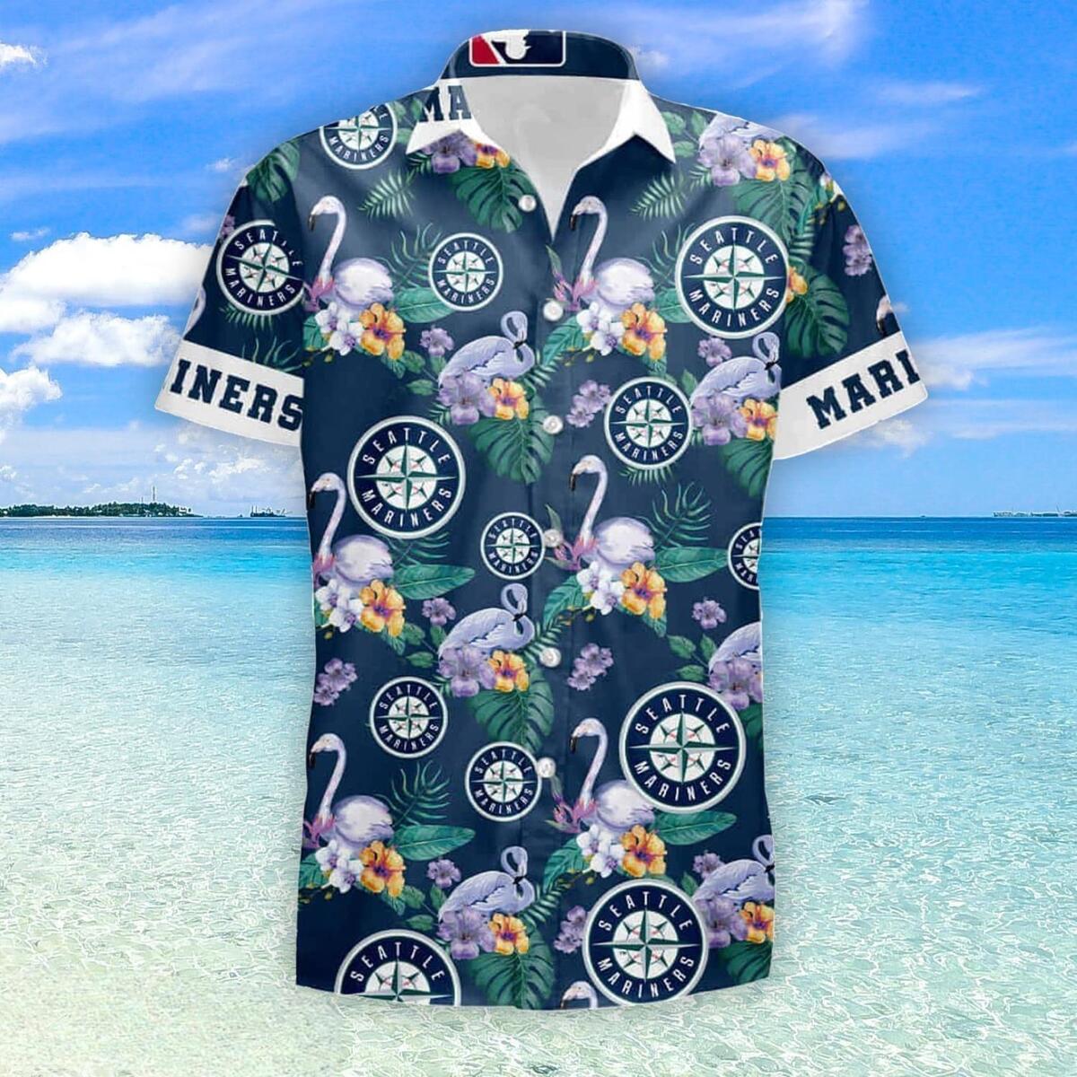 Seattle Mariners Tropical Pattern Hawaiian Shirt AC