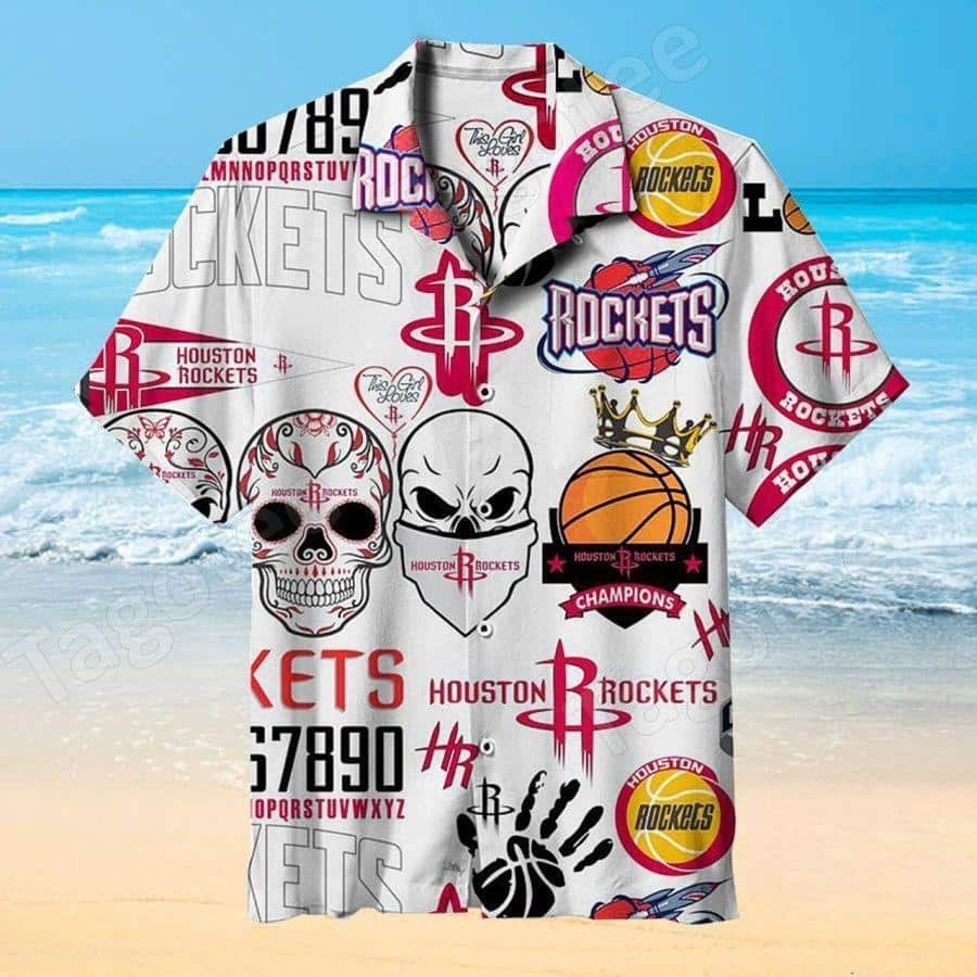 Skull With Houston Rockets Best Hawaiian Shirt BY