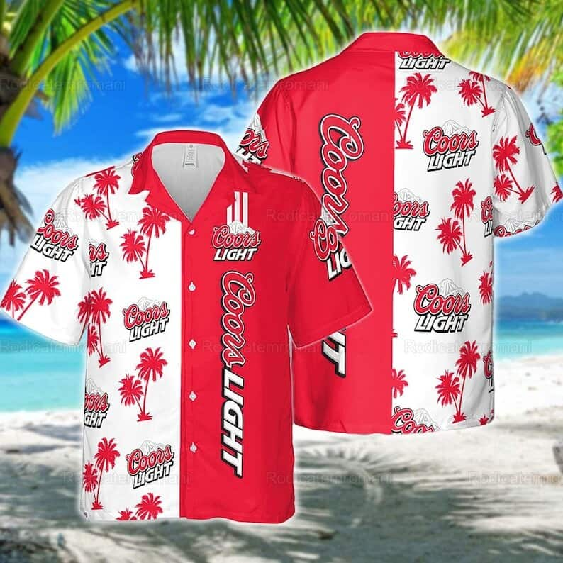 Aloha Coors Light Beer Hawaiian Shirt DH