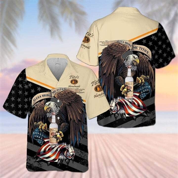 Titos Handmade Vodka Eagle Hawaiian Shirt OA