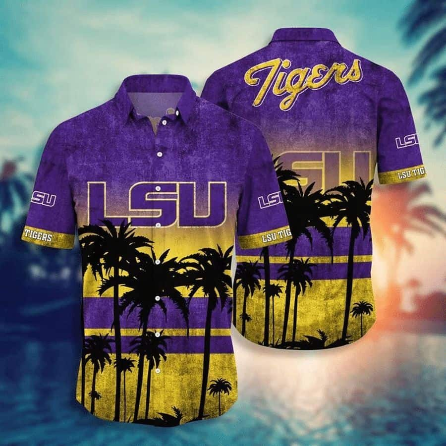 Vintage Lsu Tigers Hawaiian Shirt JQ