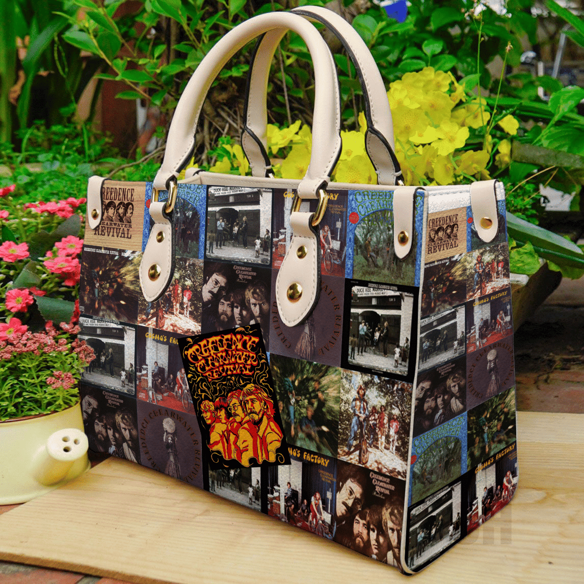 Creedence Clearwater Revival lover Women Leather Hand Bag