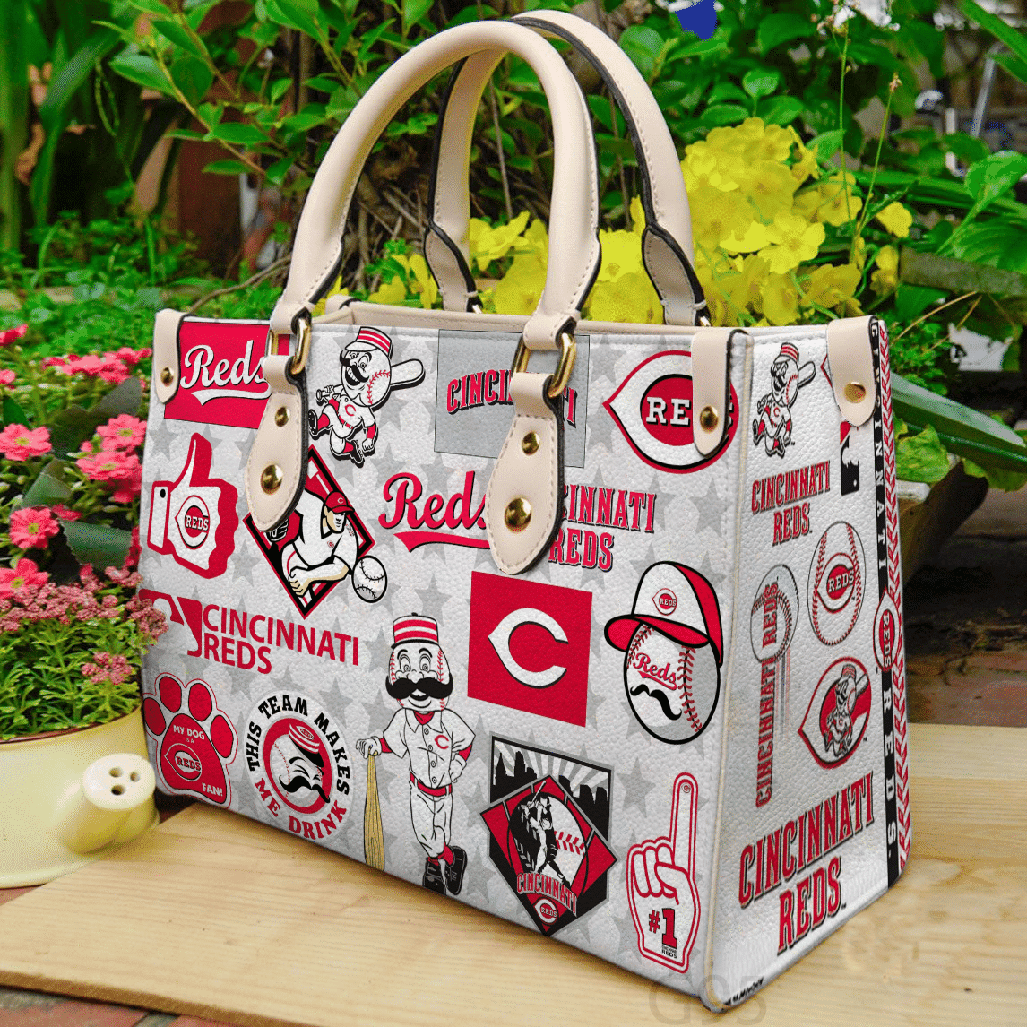 Cincinnati Reds 1 Women Leather Hand Bag