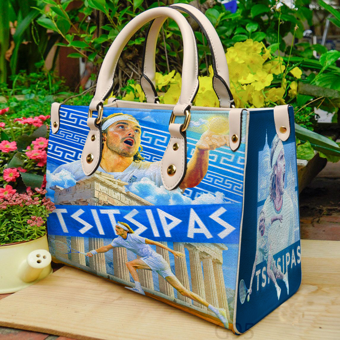 Stefanos Tsitsipas Women Leather Hand Bag